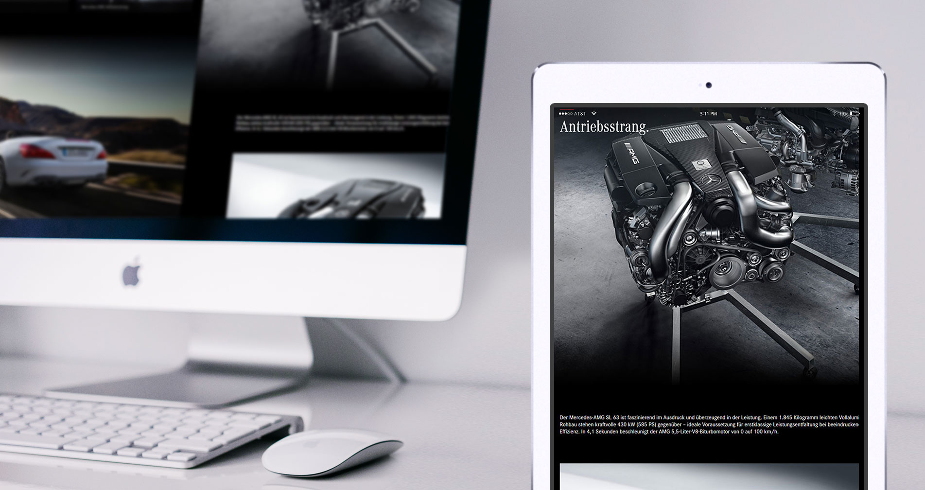 Mercedes-AMG SL 63 digitale Kampagne & Website