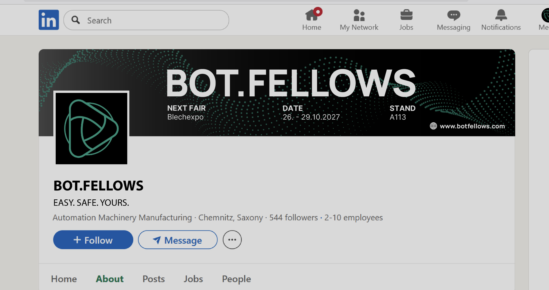 Botfellows LinkedIn channel